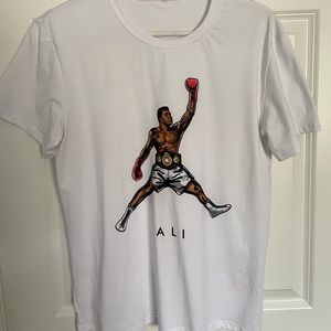 White graphic T-Shirt Mohammed Ali